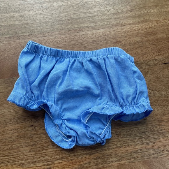 Baby Blue and White Dress with Bow - Picture 8 of 10